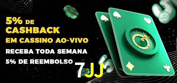 Promoções do cassino ao Vivo 7JJ